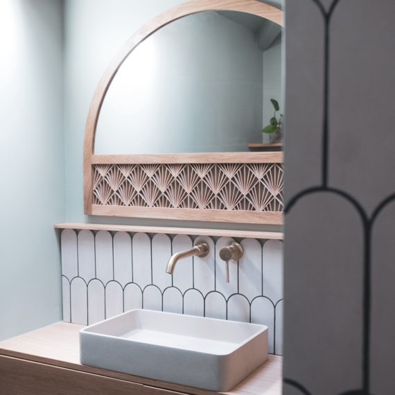 miroir salle de bain kumiko japandi savoir faire français